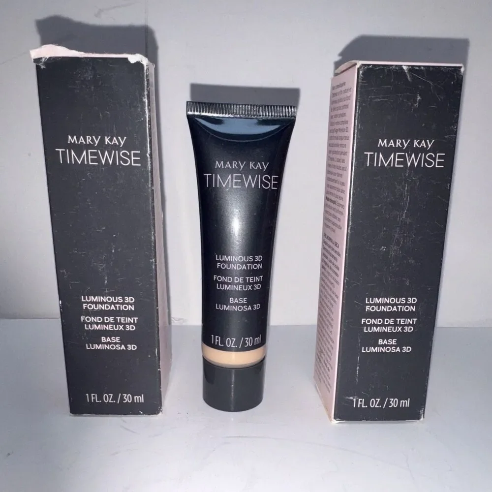 2 Mary Kay TIMEWISE Luminius 3D FOUNDATION Beige W 100 normal to Dry